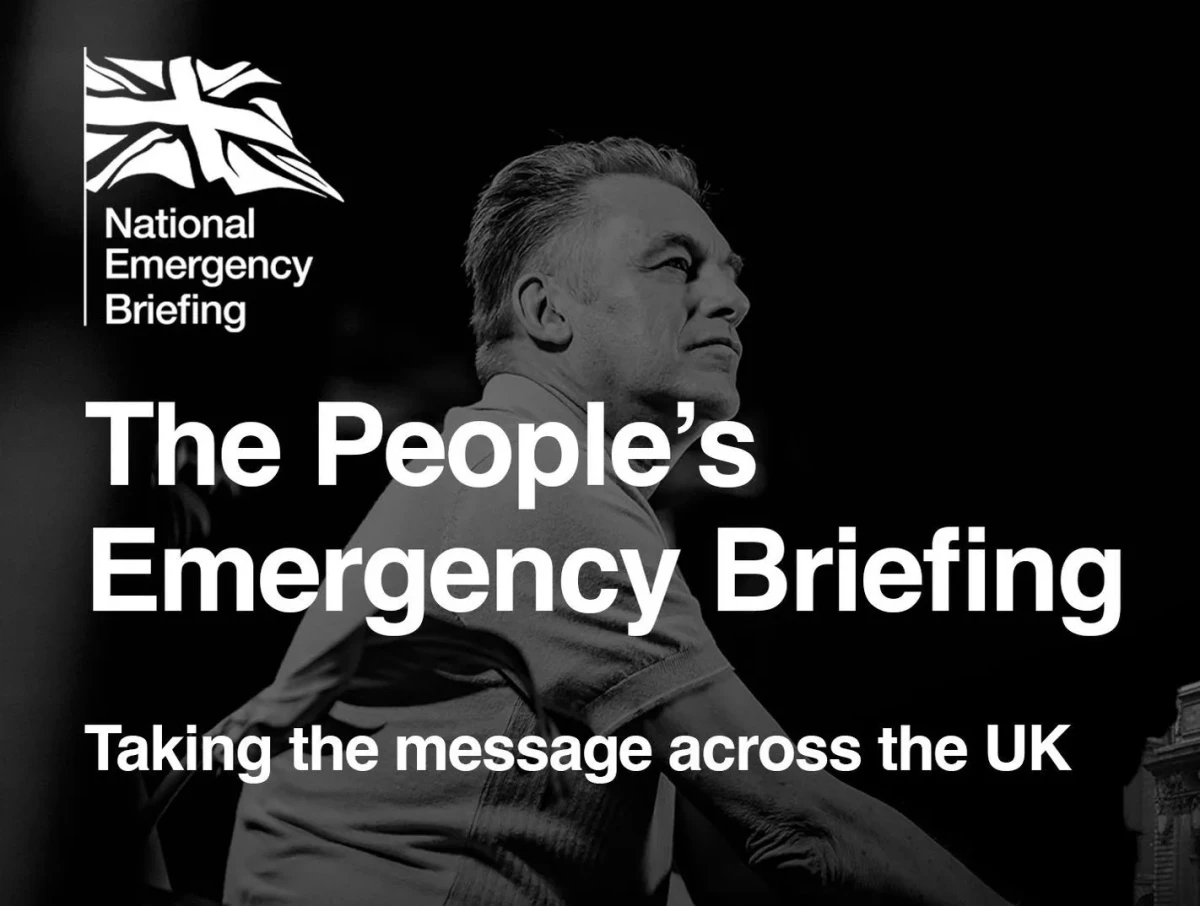 The People's Emergency Briefing + Discussion (12A) from https://sjt.uk.com